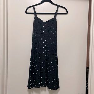 Old Navy Black & White Polka Dot Mini Dress, Size: S